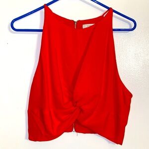 Bring orange crop top